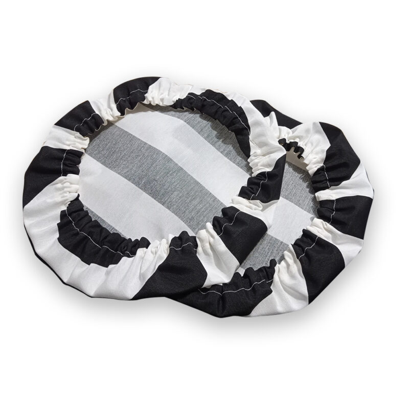 Capa para Sousplat Listrado Preto e Branco - Image 2