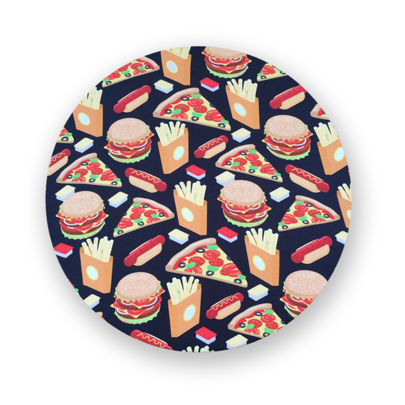 Capa para Sousplat Lanches fundo Preto